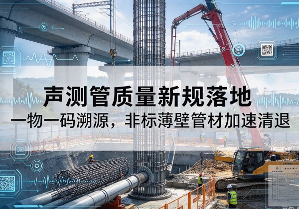 岚县声测管质量新规落地，一物一码溯源，非标薄壁管材加速清退